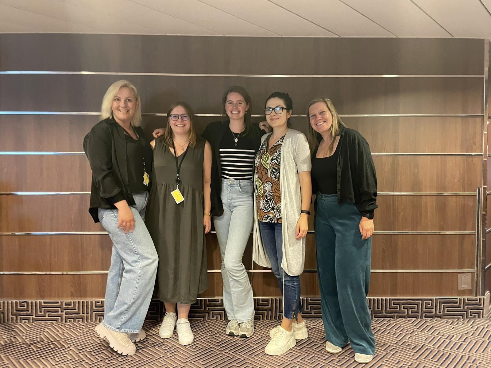 f.l.t.r. Teresa Sveceviciene (Lithuania), Pascale Felten (Luxembourg), Sarah van de Meent (COA), Ewelina Bernat (Norway) and Elke de Meuleneire (Belgium).